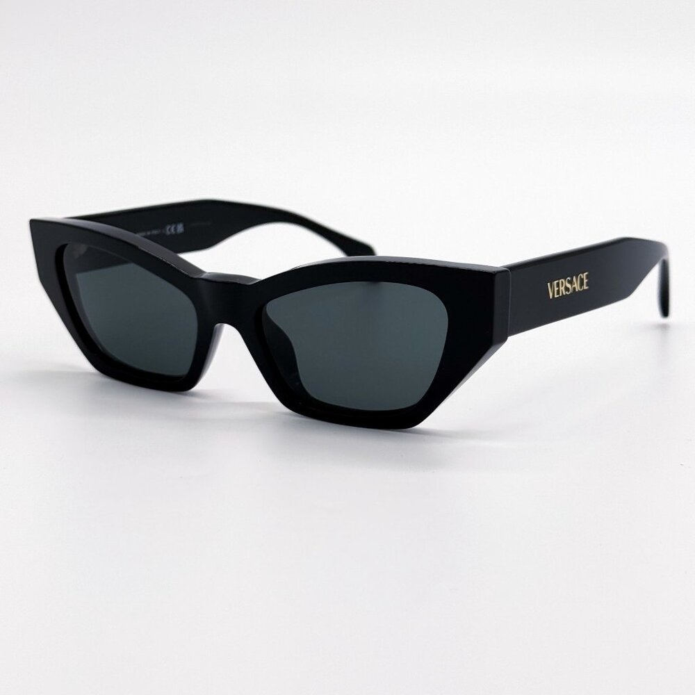 NEW VE4488U GB1/87 VERSACE CAT EYE BLACK WOMEN SUNGLASSES MOD 4488U GB1/87